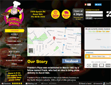 Tablet Screenshot of frankiespizza.com.au